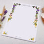 A4 Personalised Letter Writing Paper Meadow Flowers, thumbnail 3 of 5