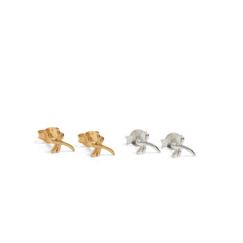 Mini Dragonfly Stud Earrings Silver Or Gold Vermeil, 2 of 3