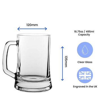 Engraved 40th Birthday Beer Tankard With Gift Box, 2 of 2