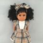 Check Pinafore Outfit Fits 15' 38cm Mélange Doll, thumbnail 2 of 4