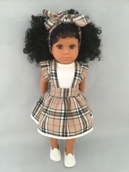 Check Pinafore Outfit Fits 15' 38cm Mélange Doll, 2 of 4