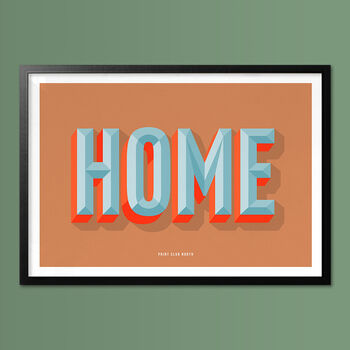 Home Print, Poster Print, Hallway Wall Art, Wall Art Print, Fun Typography Print, Colourful Art, Home Decor, A5, A4, A3, A2, A1, 4 of 6