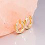 Thick Hoop Earrings In Gold Plate Or Silver, thumbnail 1 of 11