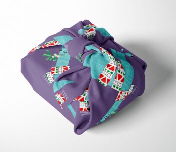 Llama Reusable, Silky, Recycled Fabric Gift Wrap, 2 of 8