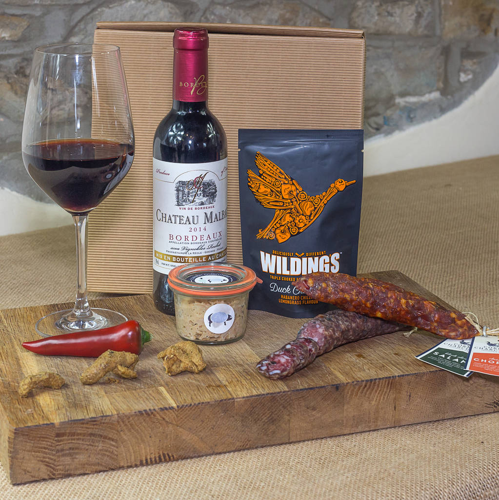 Wine And Charcuterie Connoisseur Box, 1 of 2