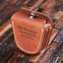 Personalised Engraved Leather Tool Belt Pouch, thumbnail 3 of 5