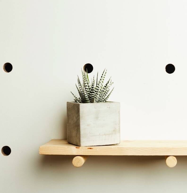 Concrete Plant Pot Square Yellow By Hi Cacti | notonthehighstreet.com