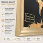 World Travel Map With Pins Cork Board Traveller Gifts, thumbnail 5 of 10
