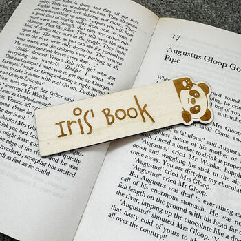 Personalised Panda Bookmark Childrens Gift, 3 of 7