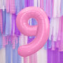 Pink Any Age Foil Number Birthday Balloon, thumbnail 9 of 10