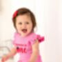 Personalised Embroidered Strawberry First Birthday Lace Trim T Shirt And Short Set, thumbnail 2 of 5