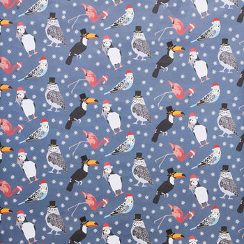 Christmas Tropical Birds Wrapping Paper, 3 of 8