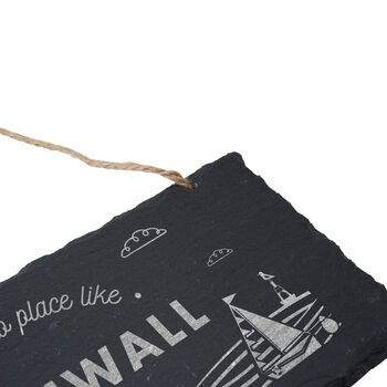 There's No Place Like Cornwall Illustrated Slate Sign, 3 of 3