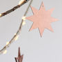 Scandinavian Christmas Tree Star Ornaments Pack Of Four, thumbnail 4 of 5