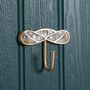 Brass And Shell Melody Coat Hook, thumbnail 1 of 1
