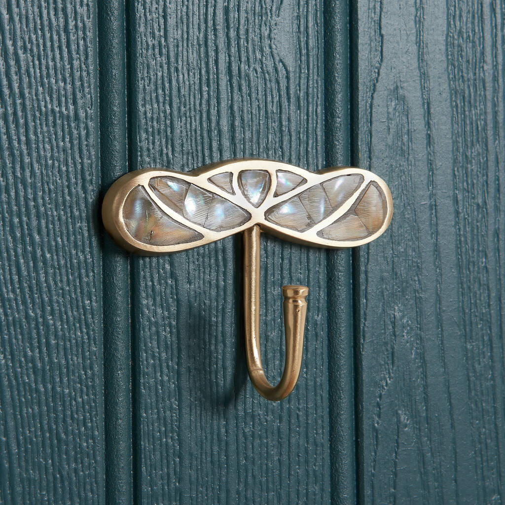 Brass And Shell Melody Coat Hook