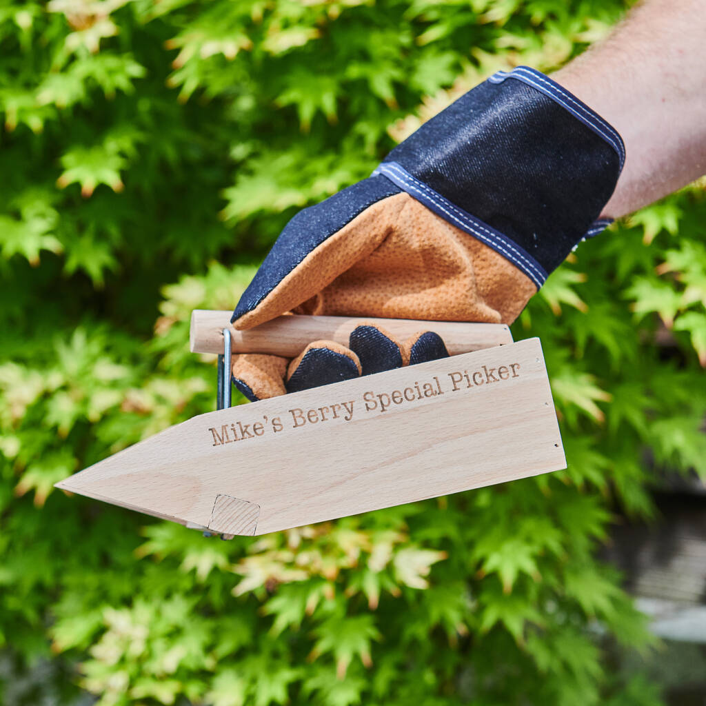 Personalised Wooden Berry Picker, 1 of 5