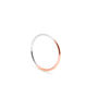9ct Rose Gold And Silver Skinny Round Stacking Ring, thumbnail 1 of 5
