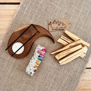 Tear Drop Mango Wood Palo Santo Smudge Stick Holder, 5 of 7