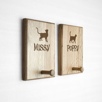 Personalised Cat Silhouette Peg Hook, 4 of 5