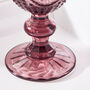 Set Of Four Amethyst Baroque Wine Goblets, thumbnail 6 of 8