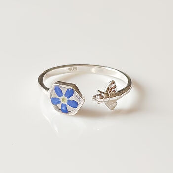 Forget Me Not Bee Ring, 2 of 4