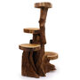 Solid Wooden Teak Shelves Natural Display Shelf Unit, thumbnail 5 of 5