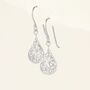 Rose Gold Filigree Earrings, thumbnail 5 of 8