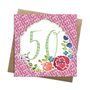 Floral Age Milestone Cards, thumbnail 2 of 6