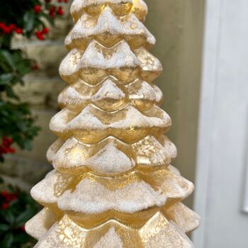 Light Up Vintage Gold Glass Tree, 2 of 6