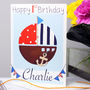 Personalised Nautical Boat Any Occasion Card, thumbnail 5 of 7