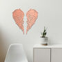Angel Wings Sculpted Art: Feathered Wall Accent Decor, thumbnail 4 of 9