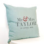 Personalised Mr And Mrs Cushion, thumbnail 4 of 4