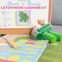 Lush N Leafy Latch Hook Cushion Craft Kit, thumbnail 6 of 6