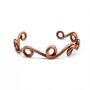 Handmade Twisted Copper Cuff Bracelet, thumbnail 6 of 7