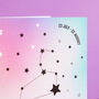 Leo Star Sign Constellation Birthday Card, thumbnail 3 of 7