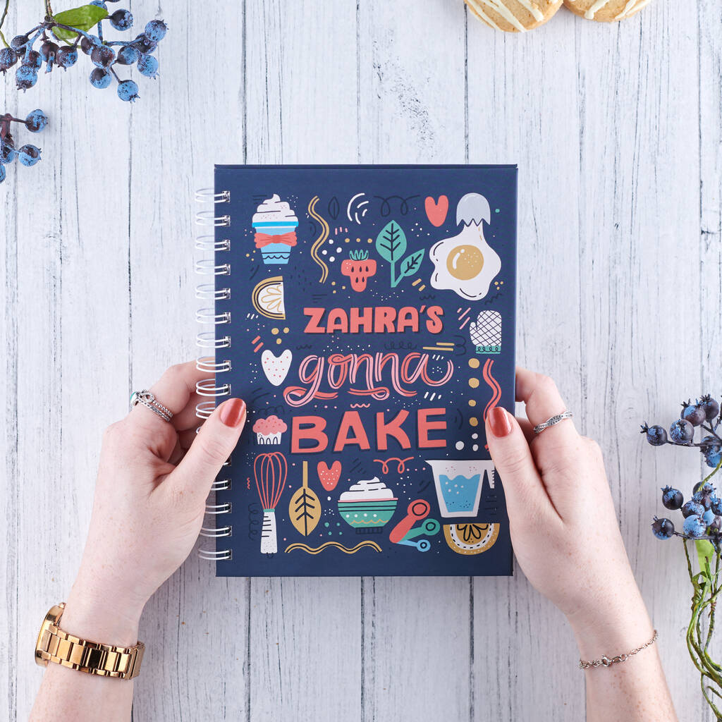Personalised Baking Recipe Notebook, 1 of 7