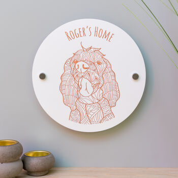 Personalised Cocker Spaniel Wall Plaque, 2 of 4