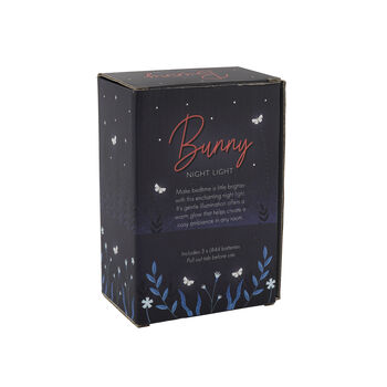 Bunny Rabbit Night Light In Gift Box | Nursery Accessory | Kids Night Light | Home Decor, 5 of 5