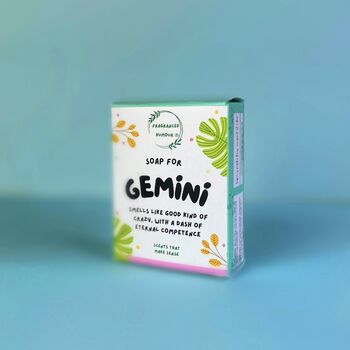 Gemini Birthday Gift Funny Soap For Gemini Zodiac Gift, 3 of 6