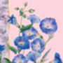All Occasions Blank Flower Card With Gold Detail, thumbnail 3 of 3