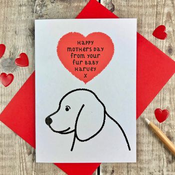 Personalised Dog Mother's Day Card, 2 of 4