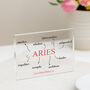 Personalised Birthday Zodiac Sign Trait Acrylic Block, thumbnail 2 of 3