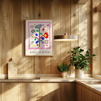 Wisley In Bloom Collaged Painted Floral Surrey Art Print, 2 of 8