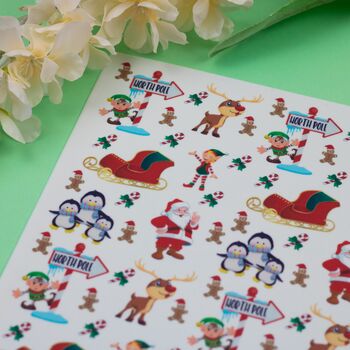 North Pole Festive Themed A4 Tiled Sheet, 5 of 5