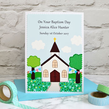 Personalised Christening Card / Baptism Card, 2 of 3