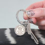 Any Date Personalised Sixpence Keyring, thumbnail 6 of 10