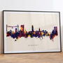 Newport Skyline Cityscape Art Print, thumbnail 6 of 12