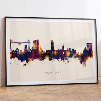 Newport Skyline Cityscape Art Print, 6 of 12