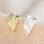 Tiny Sterling Silver Feather Ear Cuff, thumbnail 5 of 12